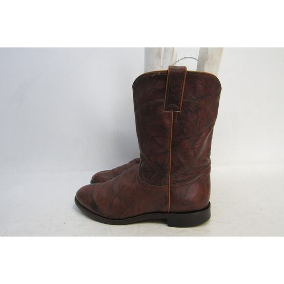 Justin Boots | Shoes | Justin Roper Mens Size 95 Ee Marbled Brown ...